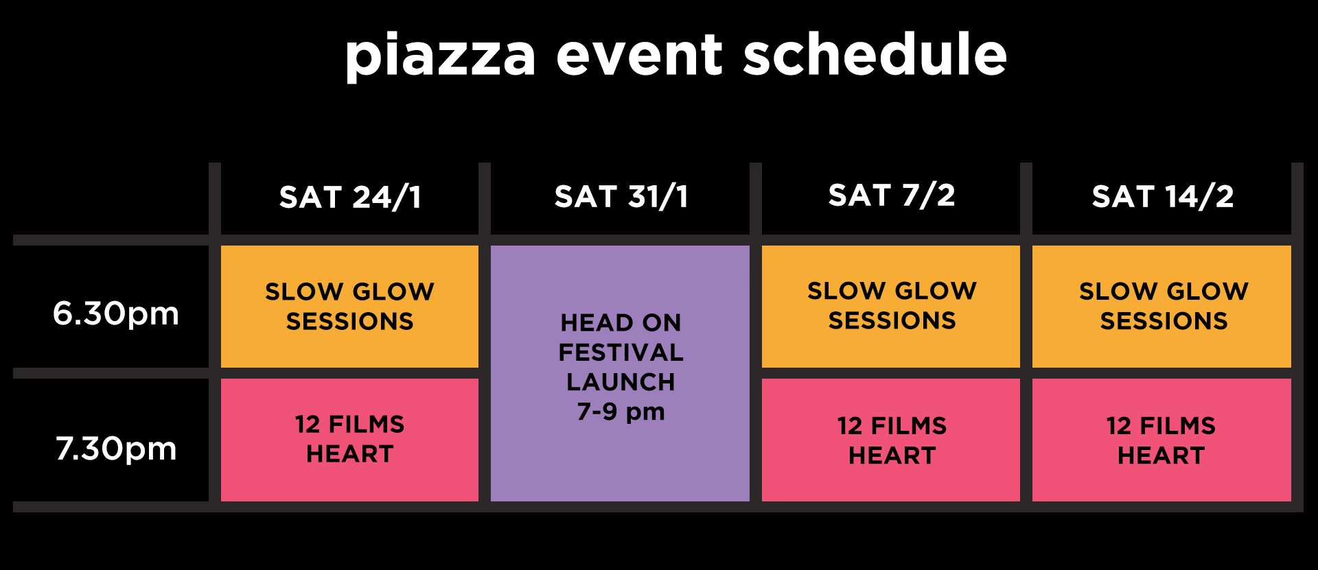 LIGHTBOX26 GRID-EVENTS WEB Lightbox26 Schedule